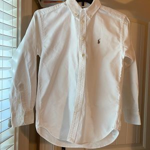 GUC Boys Ralph Lauren white Button down. Size 12